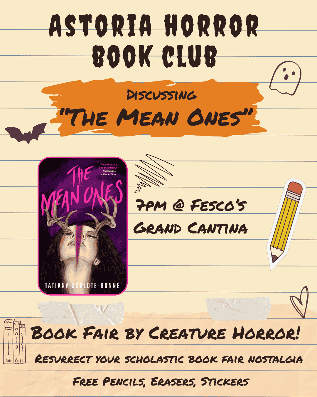 Astoria Horror Book Club - The Mean Ones